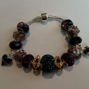 💜 Charm Bracelet,  Sterling,  Faberge Eggs, NEW